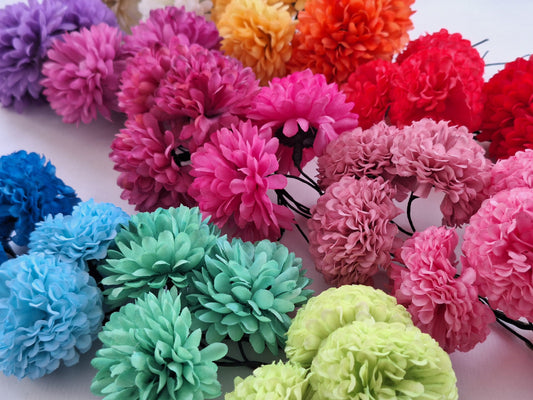 POMPONES PAQUETE X 12 UNIDADES